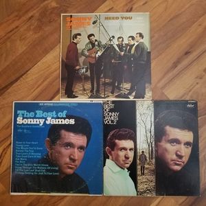 3 LPS Record Album Sonny James the Best of Vol. 2 and the Southern Gentlemen R